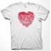 T-shirt Λευκό | Με Εκτύπωση Valentine's Heart 1